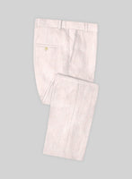 Roman Light Pink Linen Pants - StudioSuits