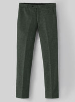 Rope Weave Green Tweed Pants