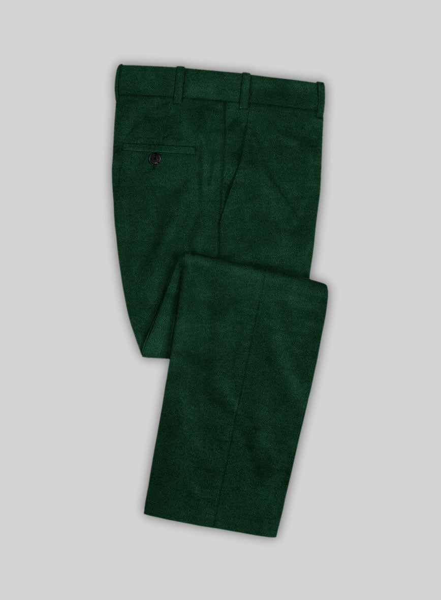 green velvet dress pants Canonbury Velvet Pants-Green Fir