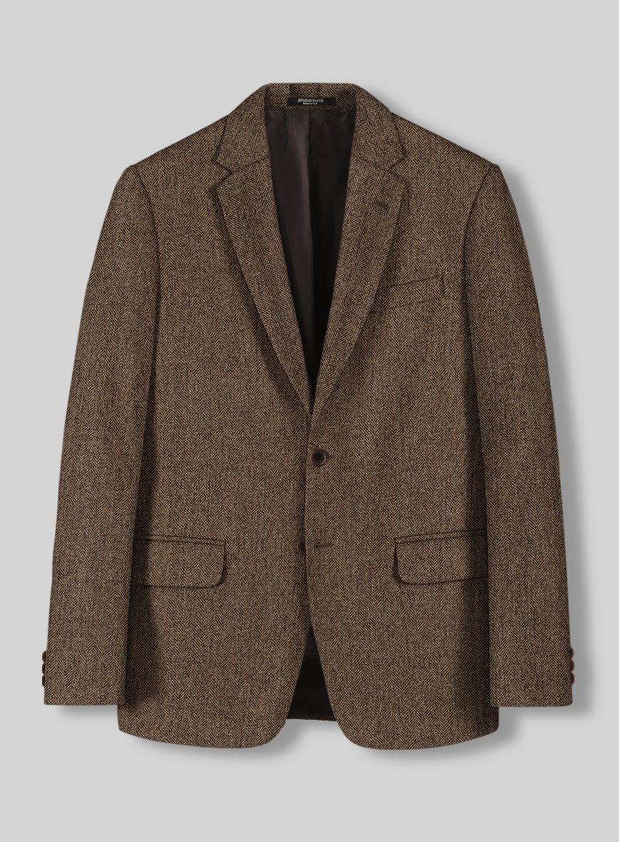 Rust Herringbone Tweed Suit - StudioSuits