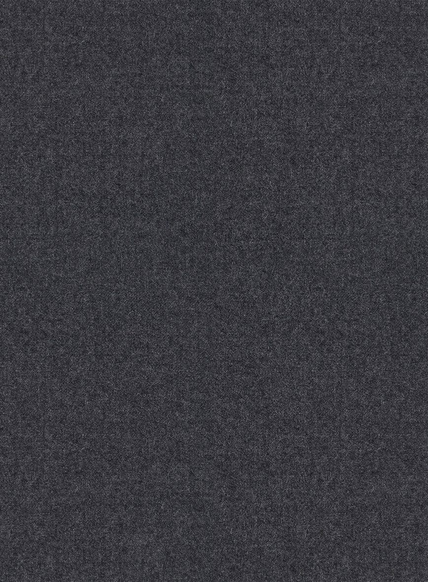 Scabal Sapphire Gray Wool Pants - StudioSuits
