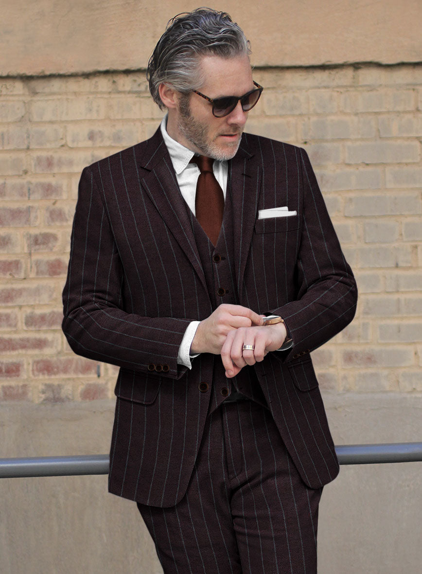 Sartori Fulgencia Dark Wine Soft Tweed Jacket - StudioSuits