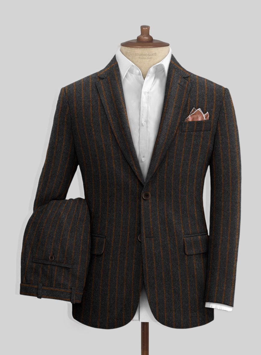 Sartori Antonia Charcoal Soft Tweed Suit – StudioSuits