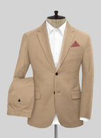 Scabal Beige Cashmere Cotton Suit - StudioSuits