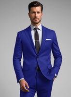 Scabal Cobalt Blue Wool Suit - StudioSuits