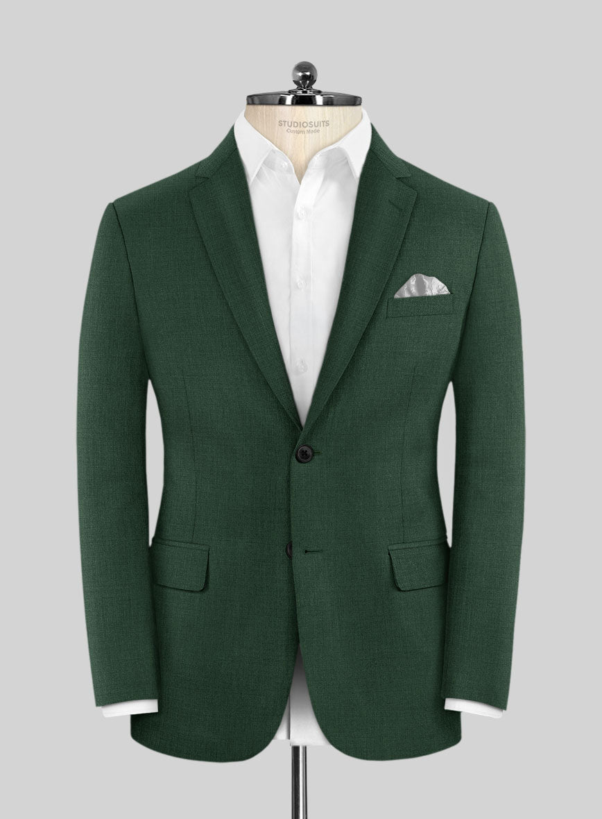 Scabal Cosmopolitan Green Wool Jacket - StudioSuits