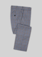 Scabal Dusk Blue Wool Pants - StudioSuits