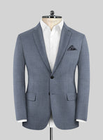 Scabal Eandi Twill Blue Wool Jacket - StudioSuits