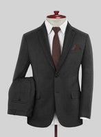 Scabal Ferbi Dark Gray Wool Suit - StudioSuits