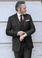 Scabal Gilbe Twill Charcoal Wool Jacket - StudioSuits