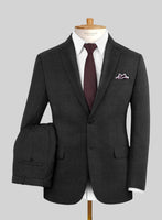 Scabal Gilbe Twill Charcoal Wool Suit - StudioSuits