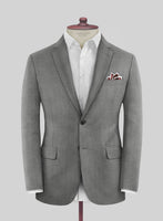 Scabal Hidal Checks Gray Wool Jacket - StudioSuits