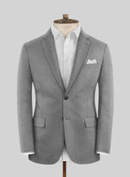 Scabal Lissar Light Gray Wool Jacket - StudioSuits