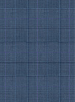 Scabal Londoner Glen Blue Wool Pants - StudioSuits