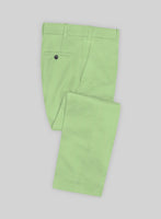 Scabal Nasty Green Cashmere Cotton Pants - StudioSuits