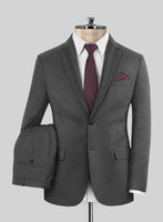 Scabal Parto Mid Gray Wool Suit - StudioSuits