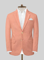 Scabal Peach Cotton Stretch Jacket - StudioSuits