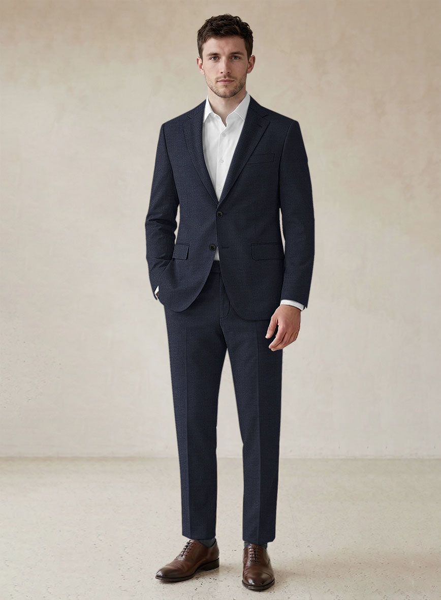 スーツ SCABAL Cashmere Blend Wool Suit Scabal Ploci Blue Wool Suit – StudioSuits