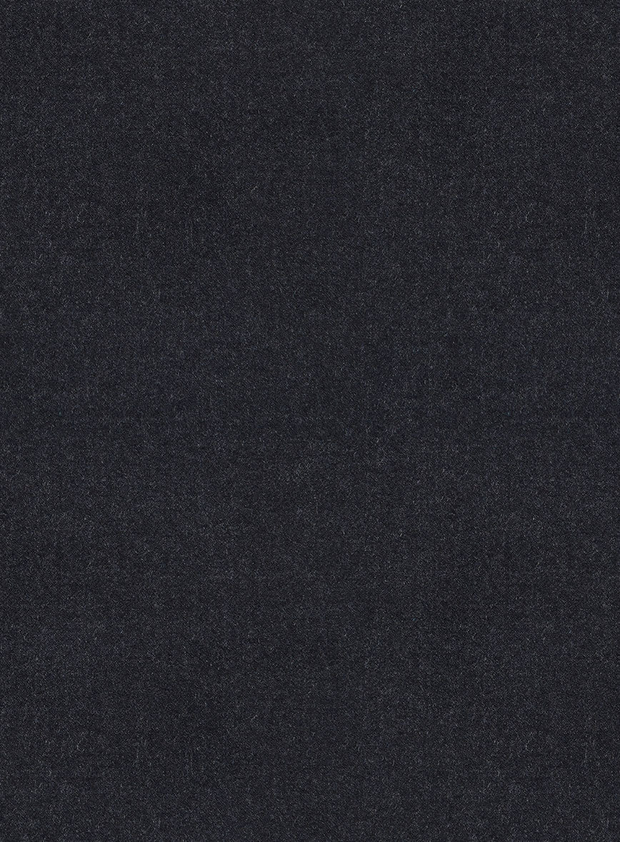 Scabal Sapphire Dark Gray Wool Pants - StudioSuits