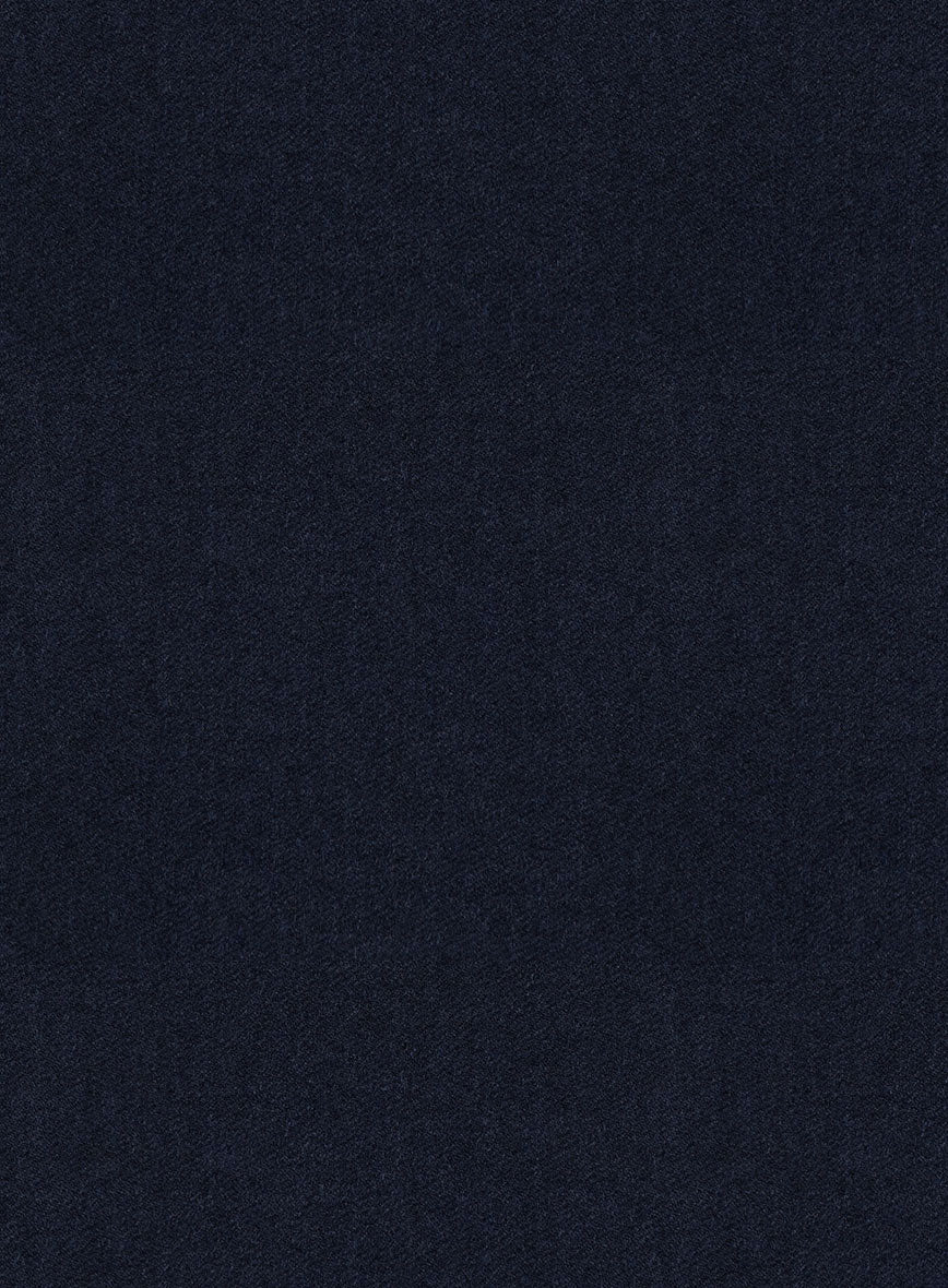 Scabal Sapphire Navy Blue Wool Pants - StudioSuits