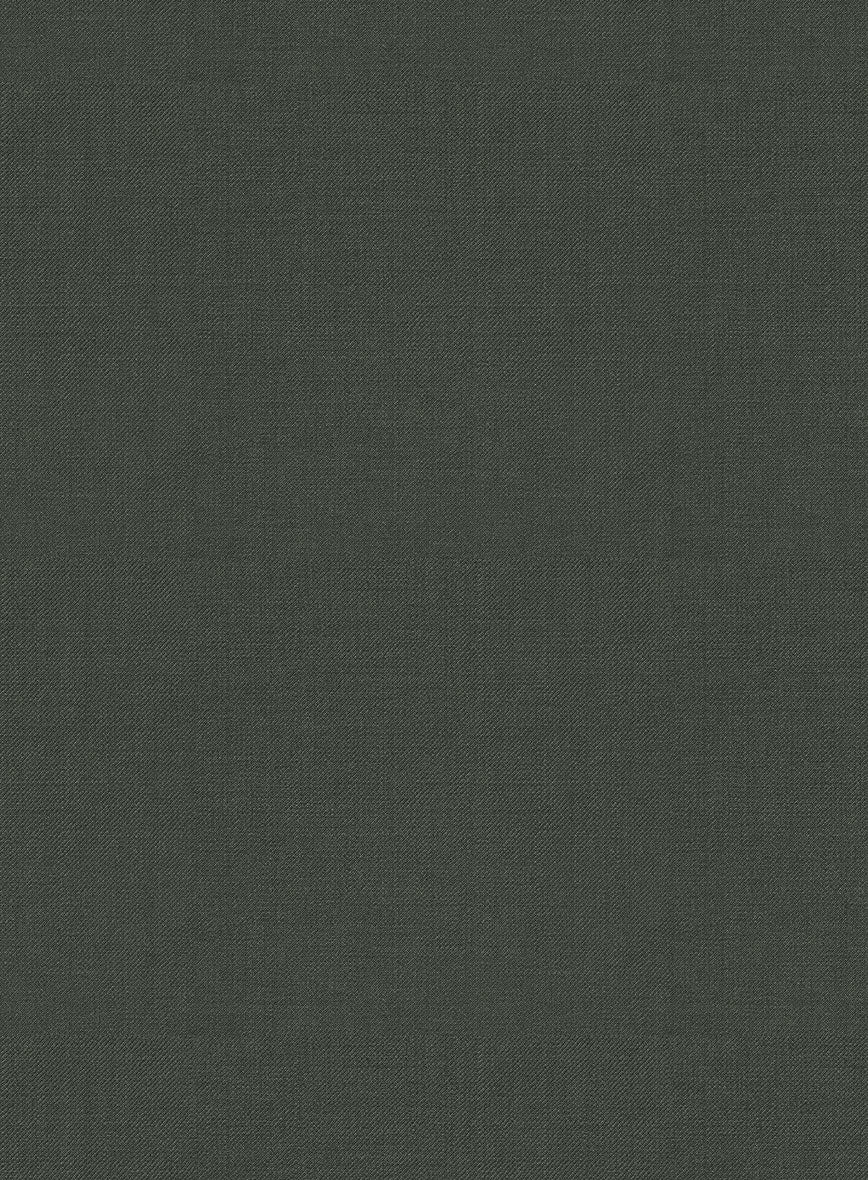 Scabal Seaweed Green Wool Pants - StudioSuits