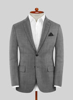 Scabal Segudo Twill Gray Wool Suit - StudioSuits