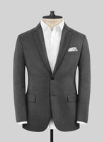 Scabal Tierra Twill Gray Wool Suit - StudioSuits