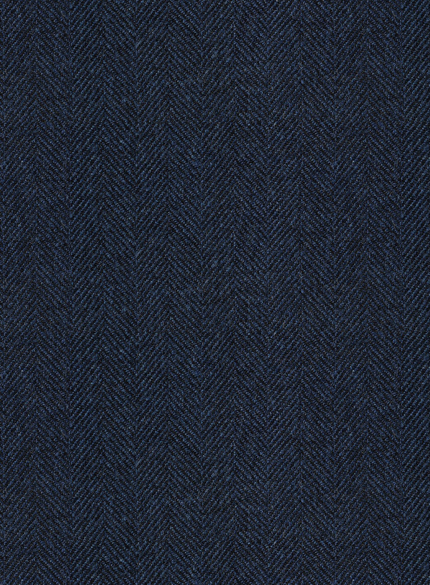 Showman Blue Herringbone Tweed Highland Trousers