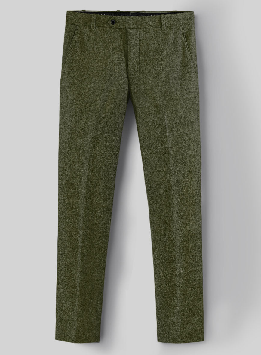 fitted lace wedding dress Slate Green Flannel Wool Pants – StudioSuits