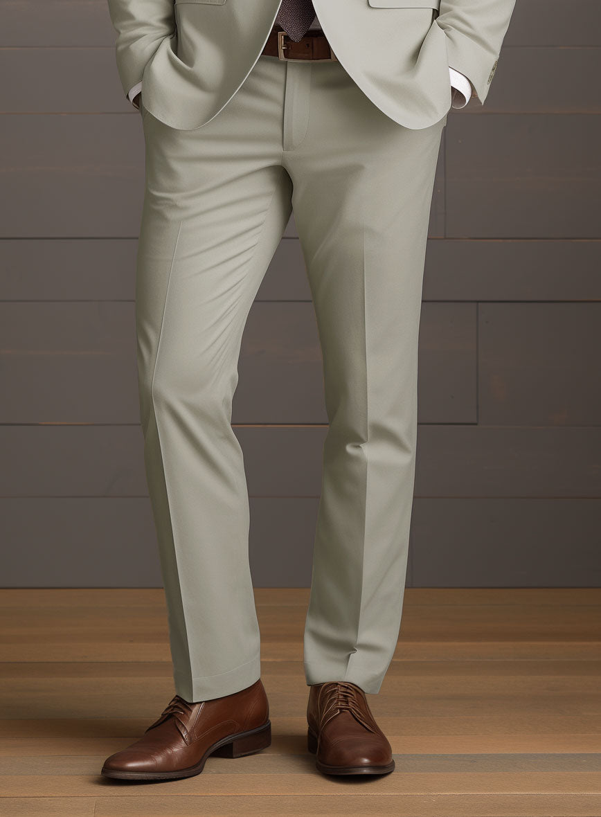 Slate Green Stretch Chino Pants - StudioSuits