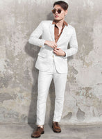 Solbiati Art Du Lin White Linen Suit - StudioSuits
