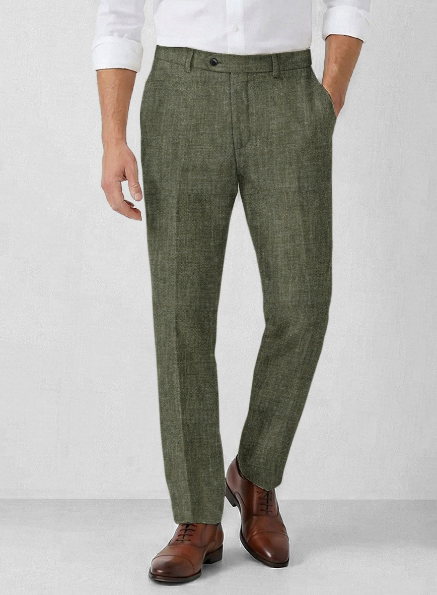 Solbiati Dew Green Linen Pants