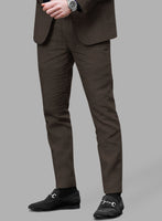 Solbiati Pericle Dark Brown Linen Pants - StudioSuits