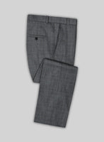 Solbiati Slate Blue Glen Linen Pants - StudioSuits