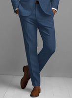 Stone Blue Linen Suit - StudioSuits