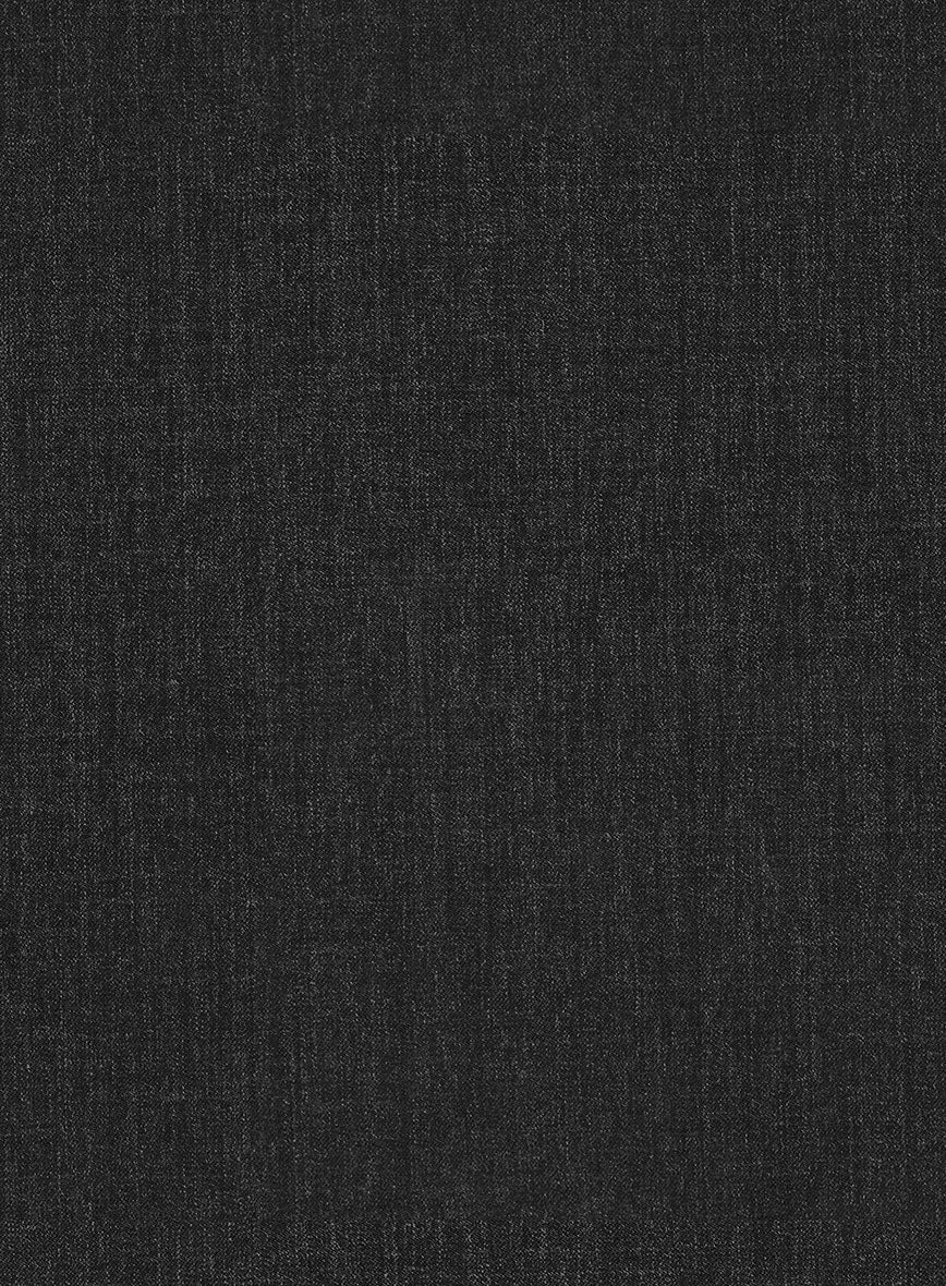 Stretch Charcoal Wool Highland Trousers - StudioSuits