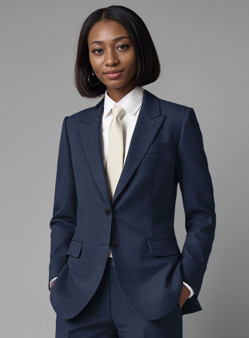 Royal Blue Wool Jacket , Modern wool coat, Designer coat , Tailor made jacket, Plus size jacket main image 1