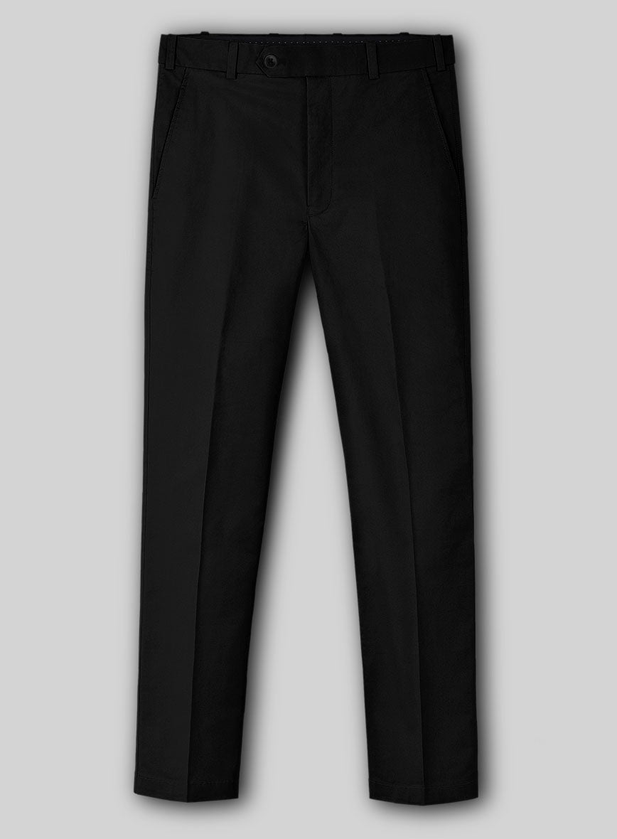 Stretch Summer Black Chino Pants – StudioSuits