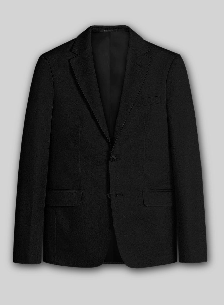 Stretch Summer Black Chino Suit - StudioSuits