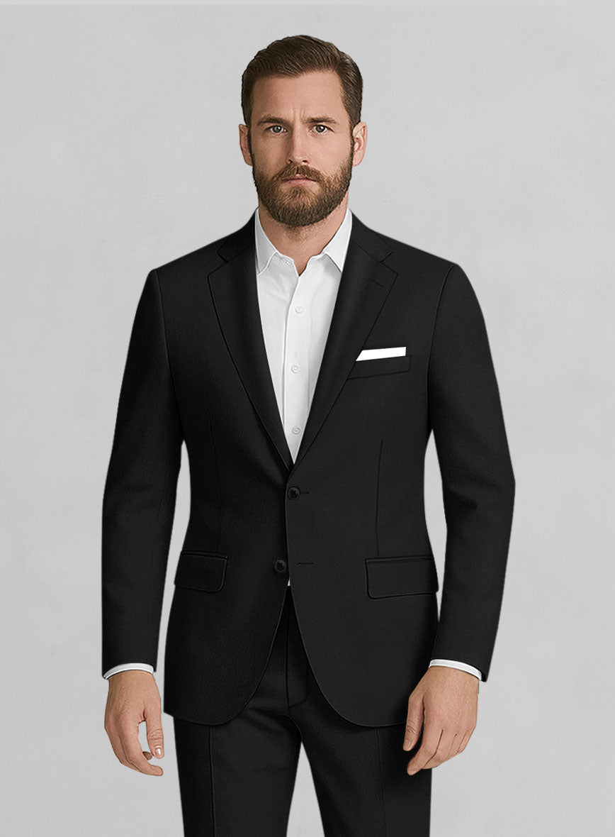 Stretch Summer Black Chino Suit - StudioSuits