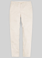 Washed Stretch Summer Beige Chino Pants - StudioSuits