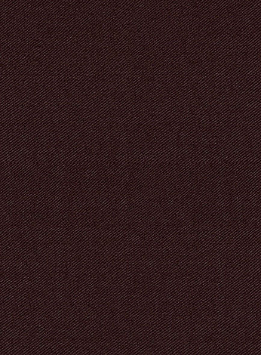 Stretch Wine Wool Pants - StudioSuits