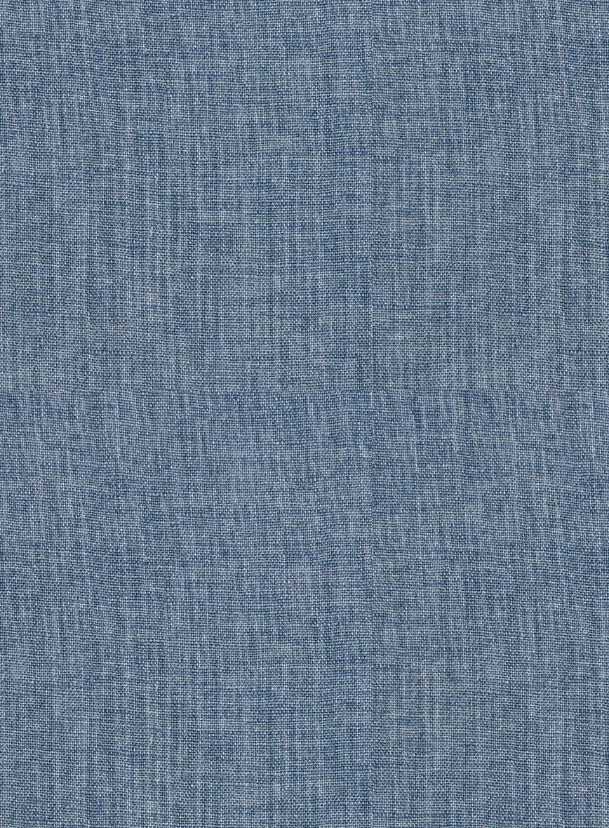 Stylbiella Spring Blue Linen Jacket - StudioSuits