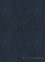 Stylbiella Spring Dark Blue Linen Pants - StudioSuits