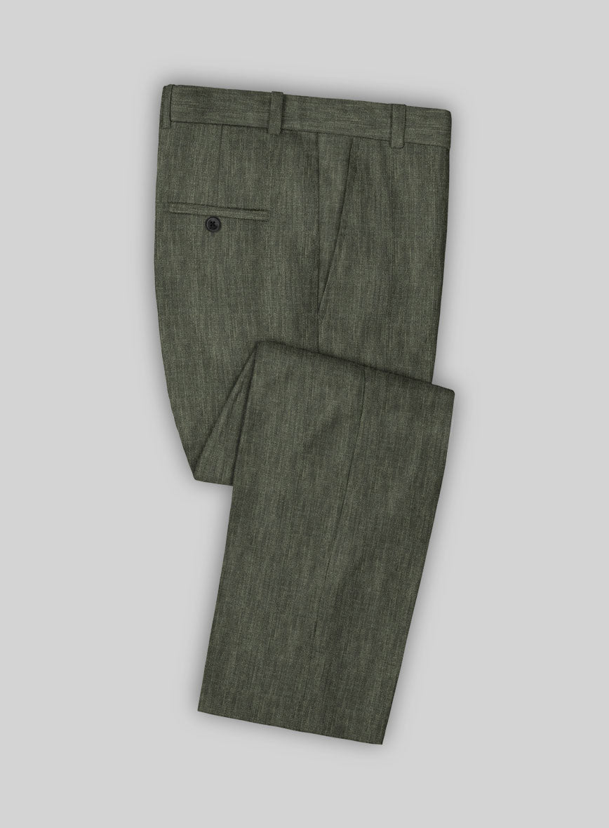 Stylbiella Spring Dew Green Linen Pants Stylbiella Spring Dew Green Linen Pants