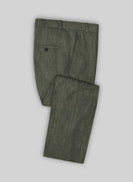 Stylbiella Spring Dew Green Linen Pants - StudioSuits