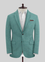 Stylbiella Spring Green Linen Jacket - StudioSuits