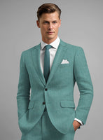 Stylbiella Spring Green Linen Jacket - StudioSuits