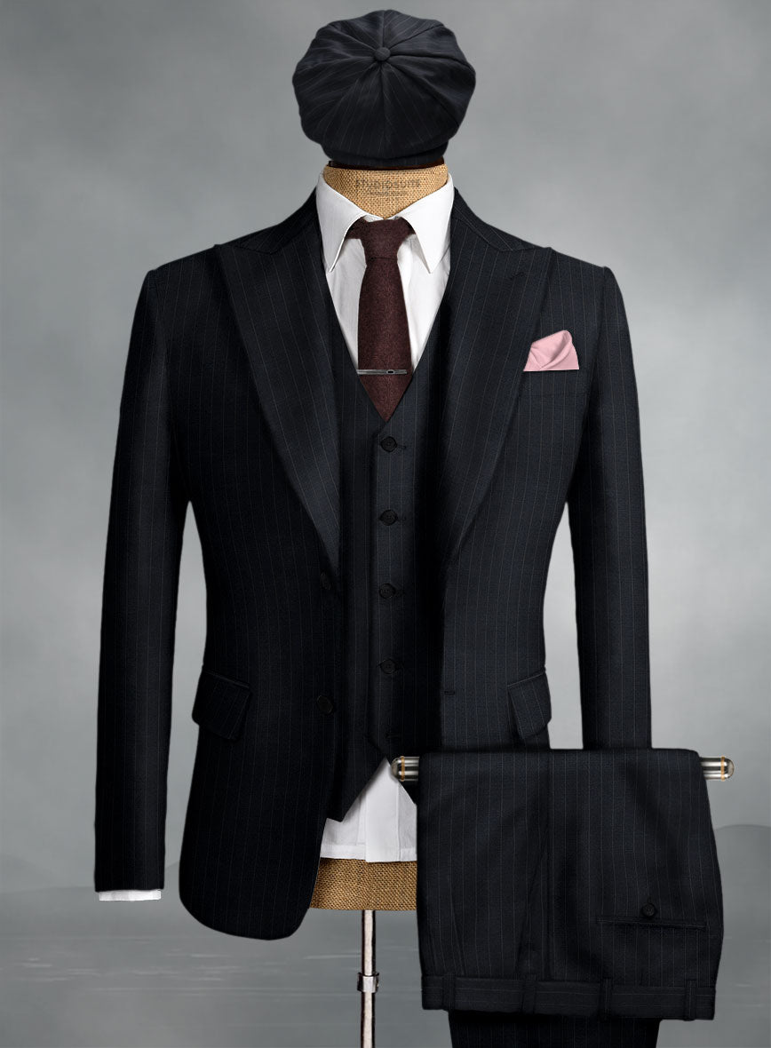 Thomas Shelby Peaky Blinders Stripe Blue Wool Suit StudioSuits Thomas Shelby Peaky Blinders Stripe Blue Wool Suit StudioSuits