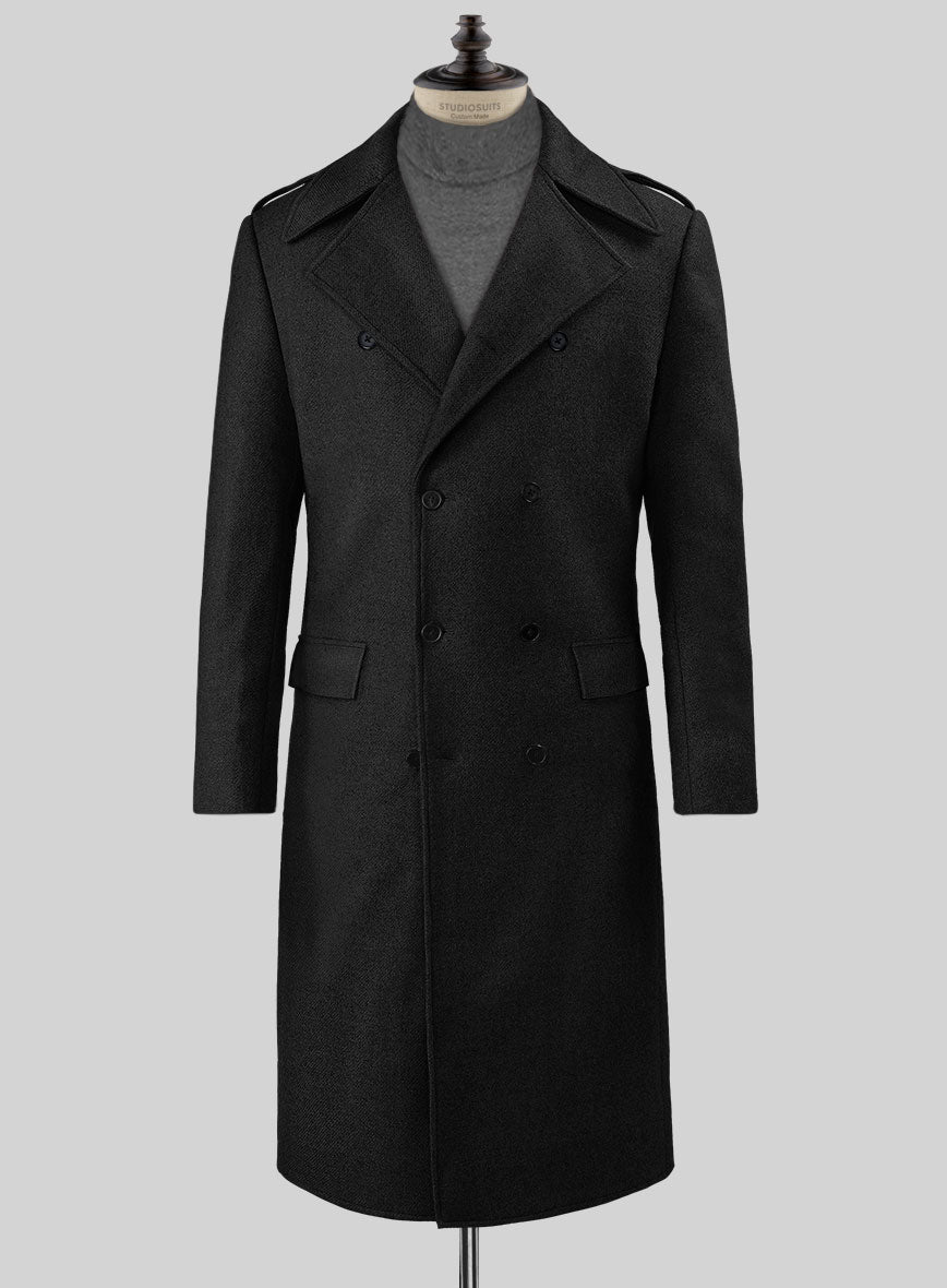 Generic/Unbranded Black Overcoat